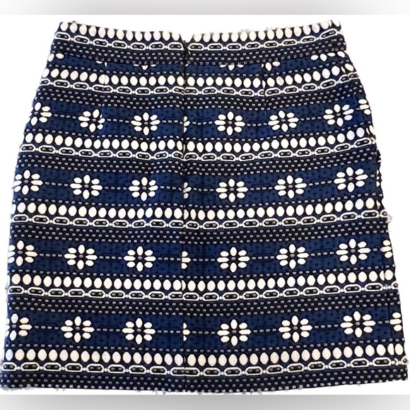 J. Crew Dresses & Skirts - j. crew blue/black/white pencil skirt - size 00